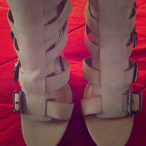 Heeled summer sandal